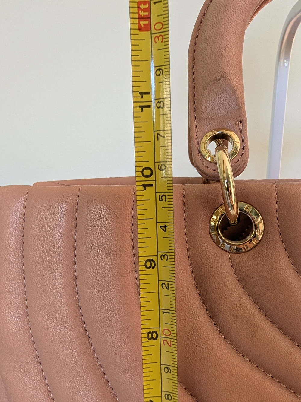Henri Bendel No. 7 Pink Lambskin Quilted Tote - Picture 13 of 16